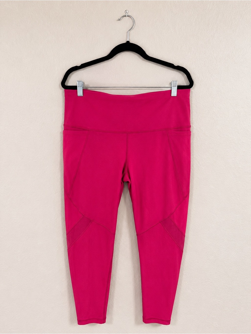 Xersion Hot Pink Cropped High-Waist Leggings